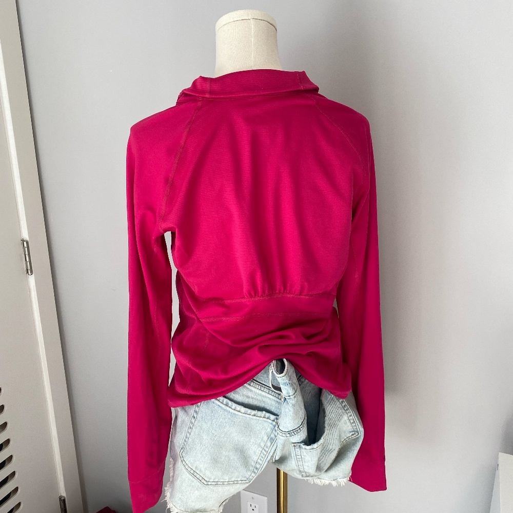 Pink Adidas Workout Jacket | Quarter Zip - Picture 6 of 6